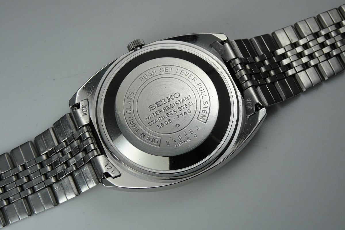 Serviced Vintage 1972 JAPAN SEIKO LORD MATIC WEEKDATER 5606-7140 25J Automatic.