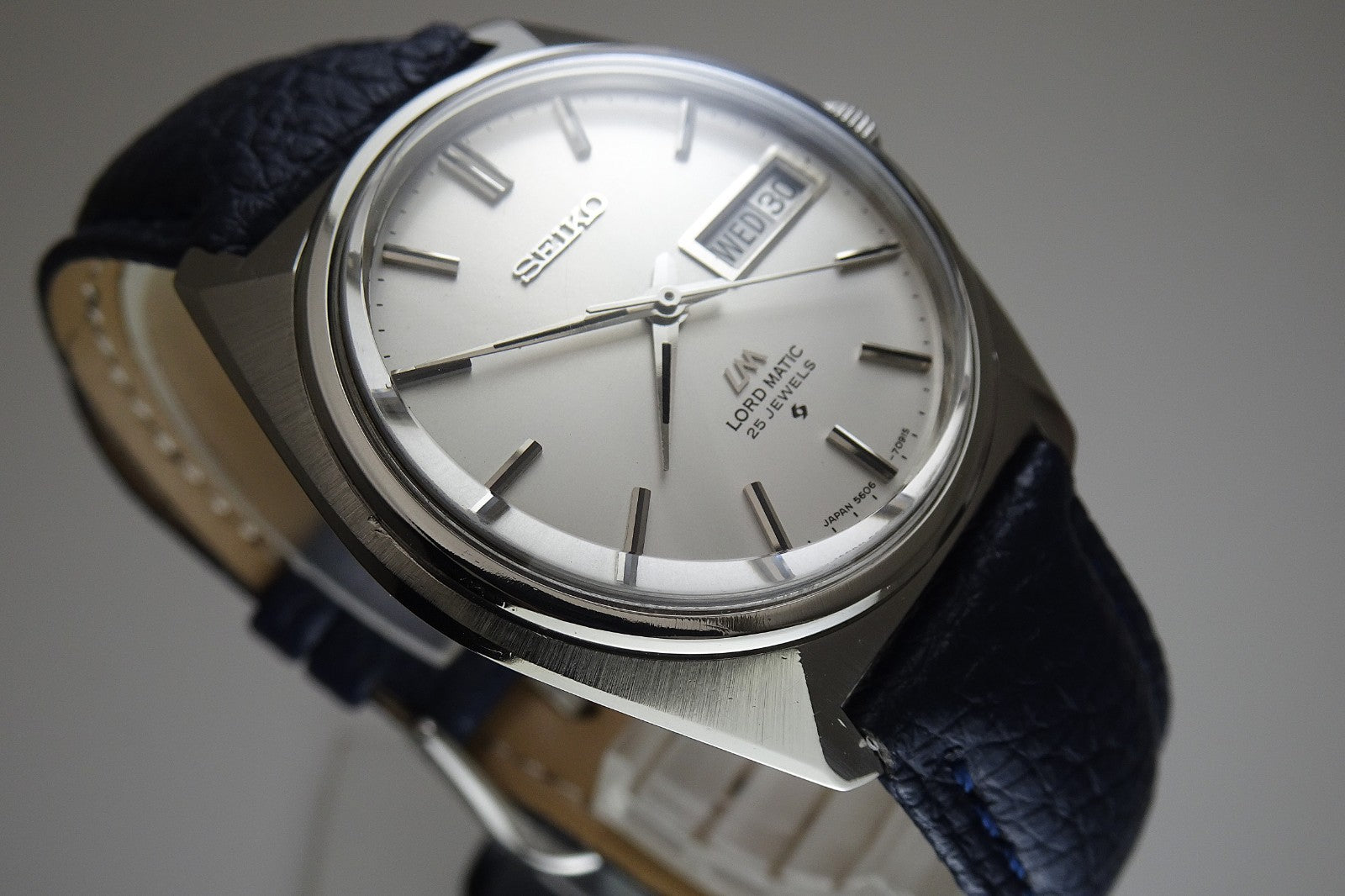 Serviced Vintage 1970 JAPAN SEIKO LORD MATIC WEEKDATER 5606-7000 25J Automatic.