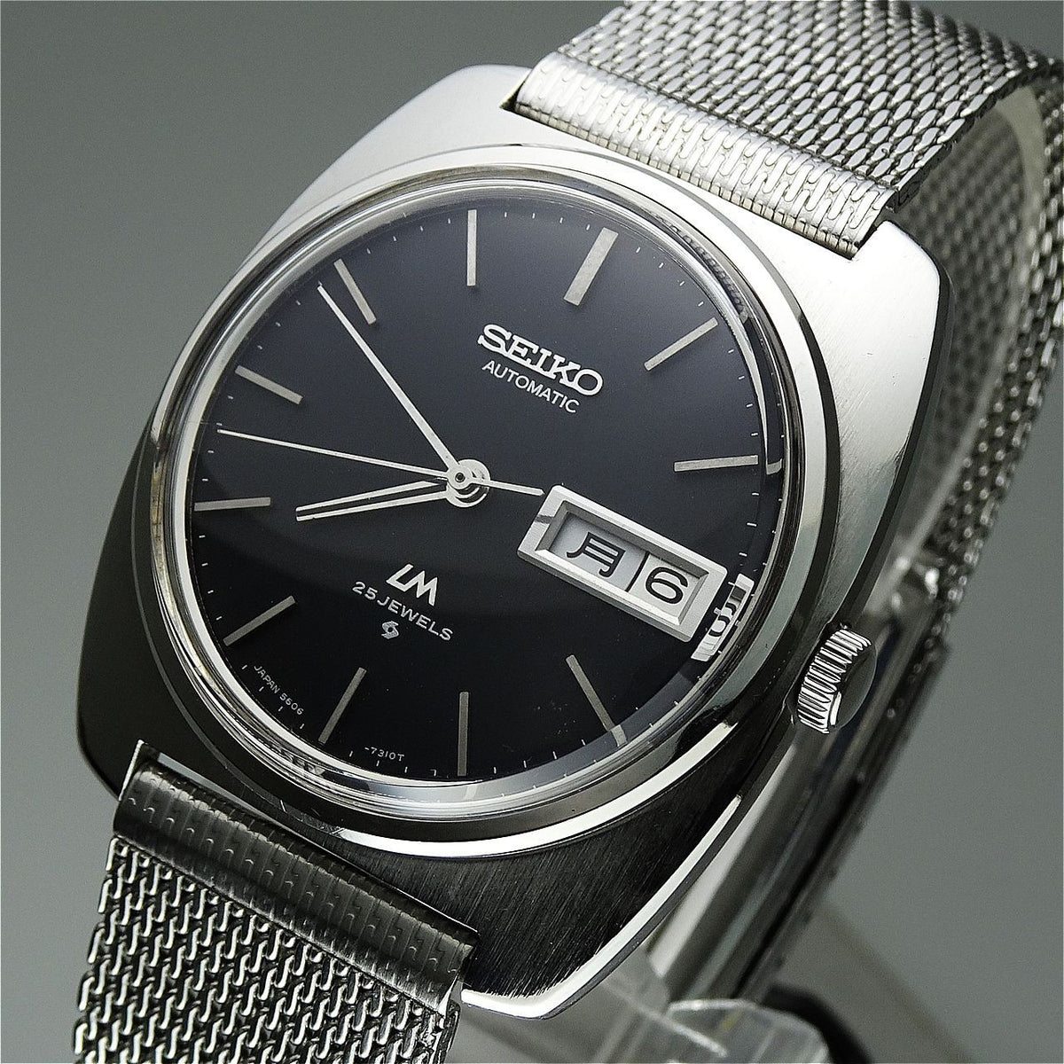Vintage 1971 JAPAN LORD MATIC WEEKDATER 5606-7130 25Jewels Automatic.