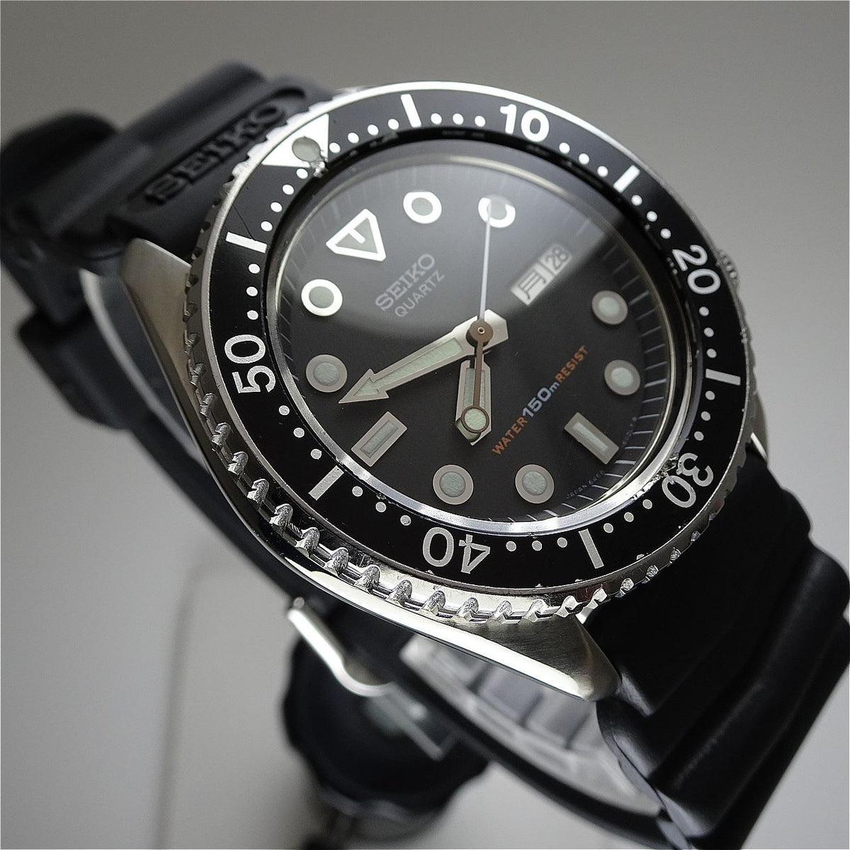 Vintage 1982 JAPAN SEIKO QUARTZ DIVER'S 150M 6458-6000 7Jewels Quartz.