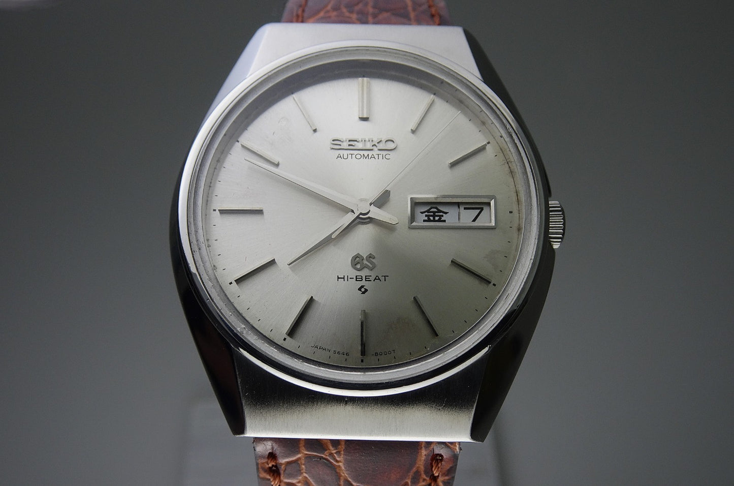 Vintage 1971 JAPAN GRAND SEIKO WEEKDATER 5646-8000 25Jewels Automatic.