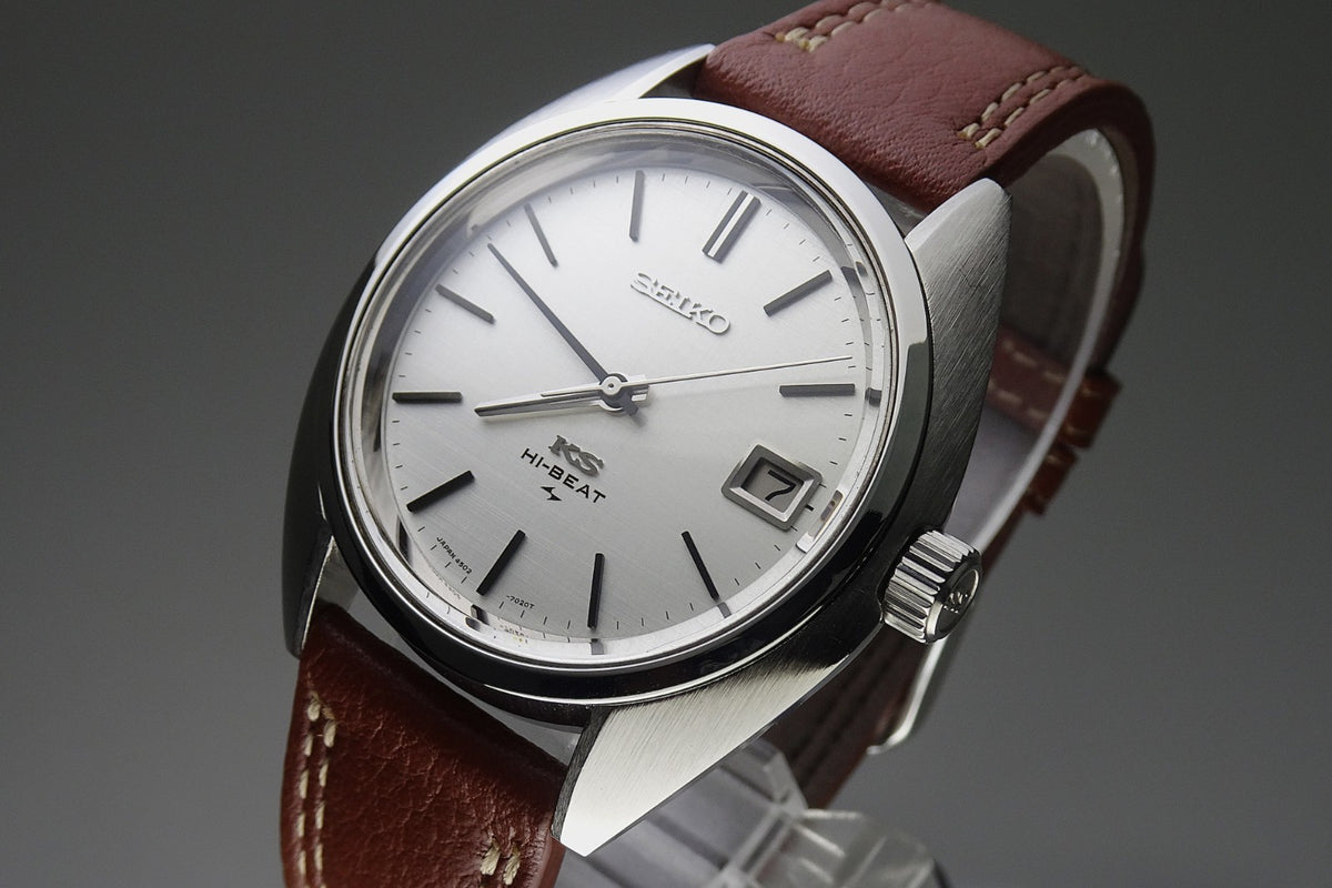 Serviced  Vintage 1970 JAPAN KING SEIKO CALENDAR 4502-7010 25J Hand-winding.