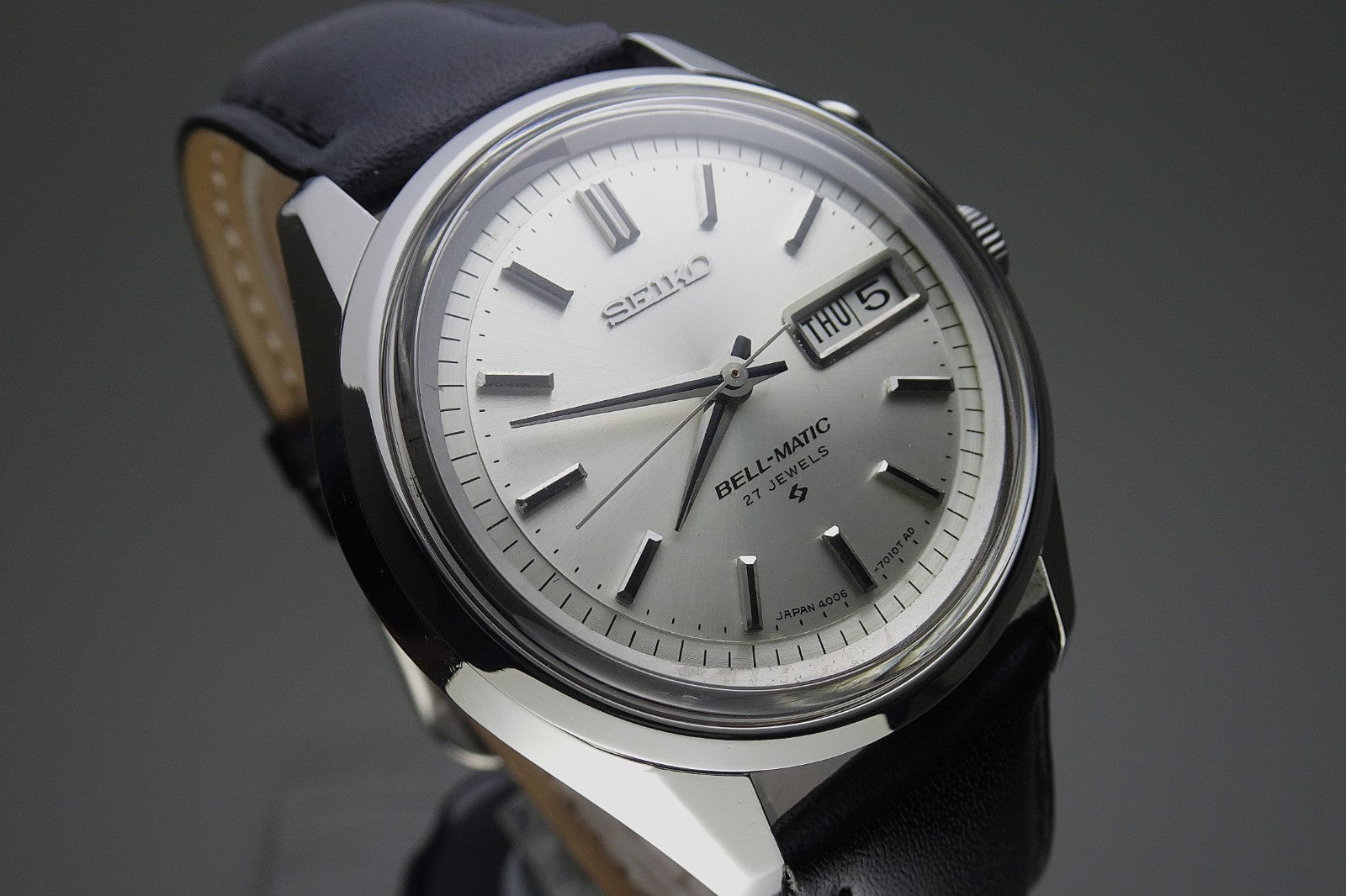 Vintage 1967 JAPAN SEIKO BELL-MATIC WEEKDATER 4006-7010 27Jewels Automatic.
