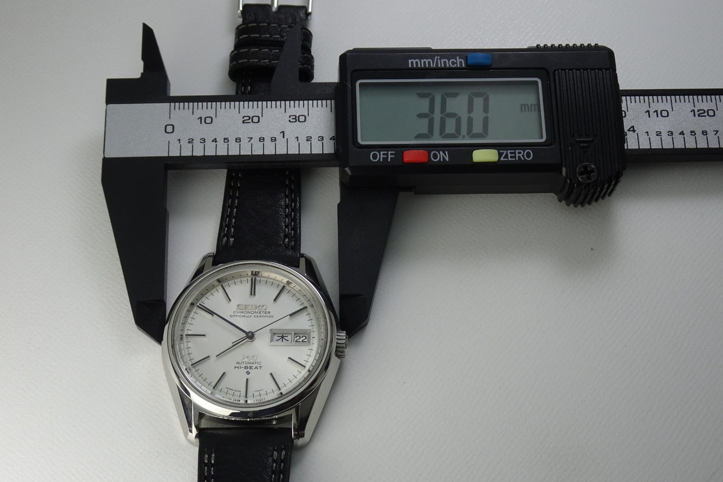 Vintage 1972 JAPAN KING SEIKO CHRONOMETER WEEKDATER 5626-7040 25J Automatic.