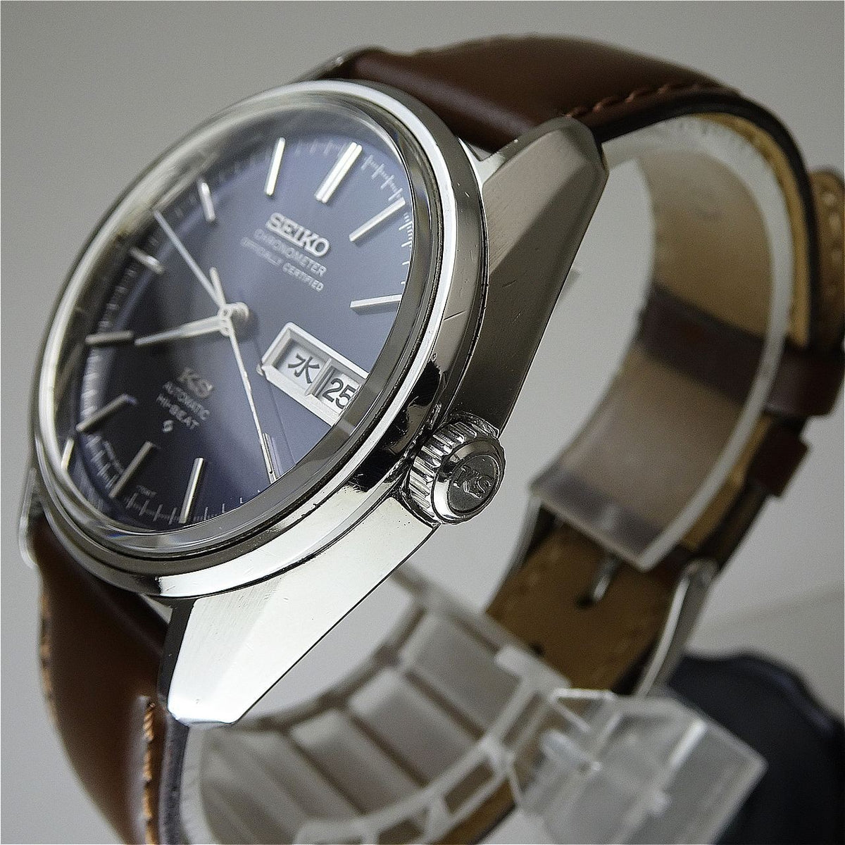Vintage 1974 JAPAN KING SEIKO CHRONOMETER WEEKDATER 5626-7041 25J Automatic.