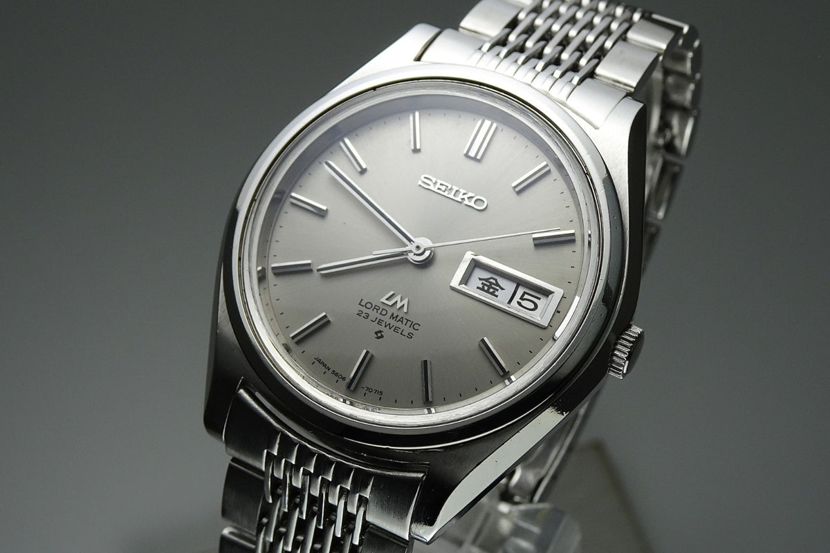 Vintage 1971 JAPAN SEIKO LORD MATIC WEEKDATER 5606-7070 23Jewels Automatic.