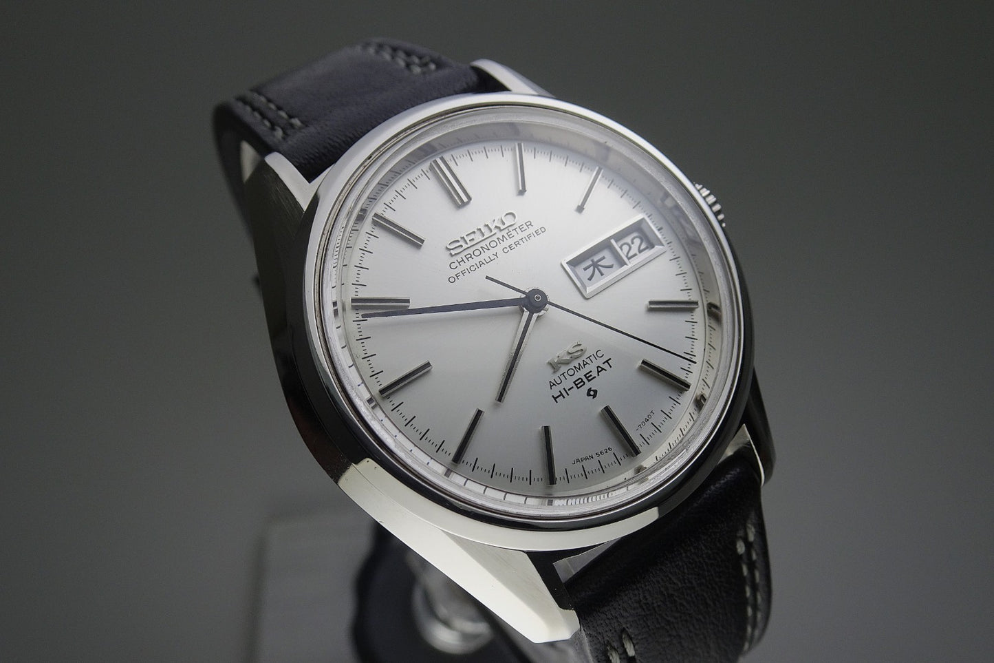 Vintage 1972 JAPAN KING SEIKO CHRONOMETER WEEKDATER 5626-7040 25J Automatic.