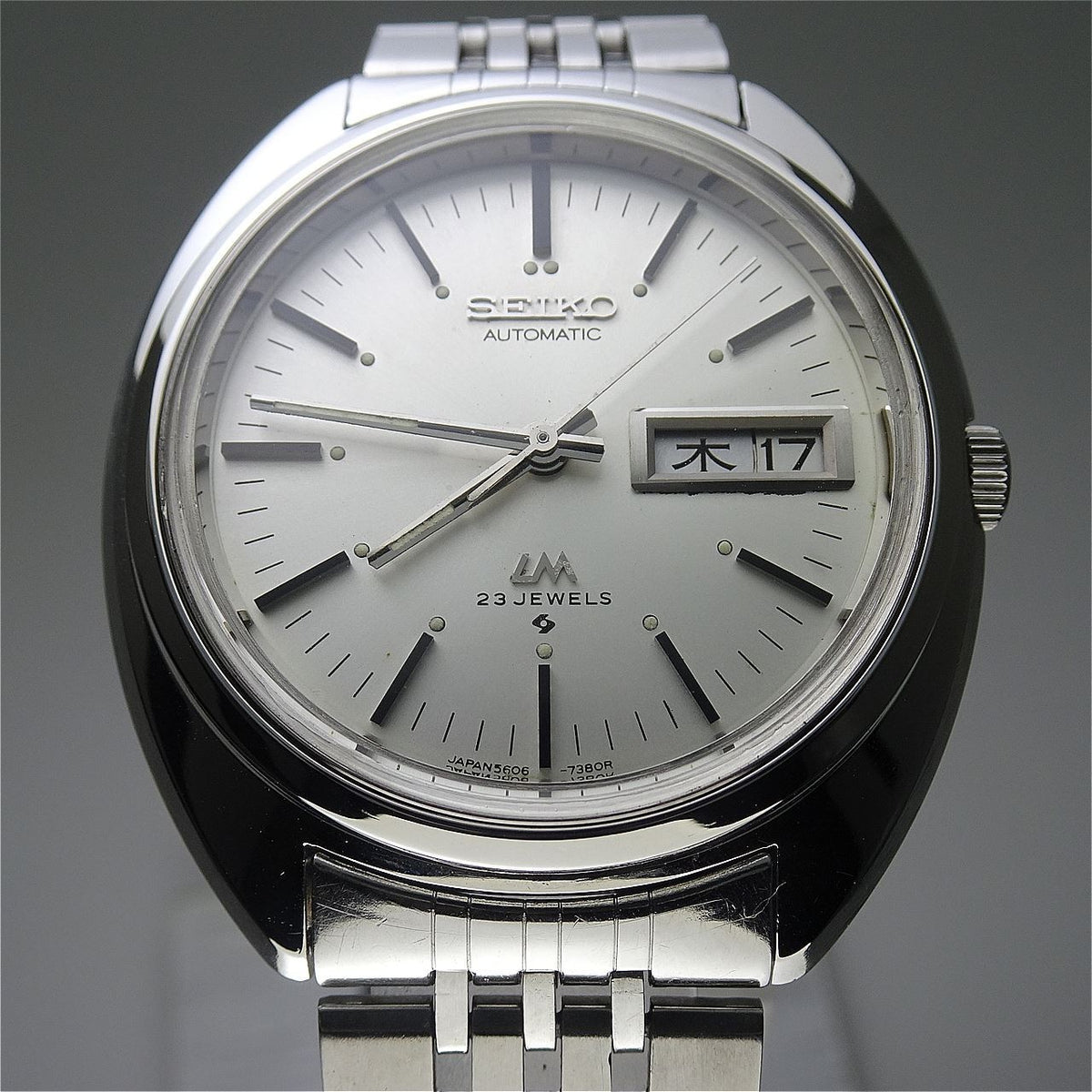 Vintage 1970 JAPAN SEIKO LORD MATIC WEEKDATER 5606-7150 23Jewels Automatic.