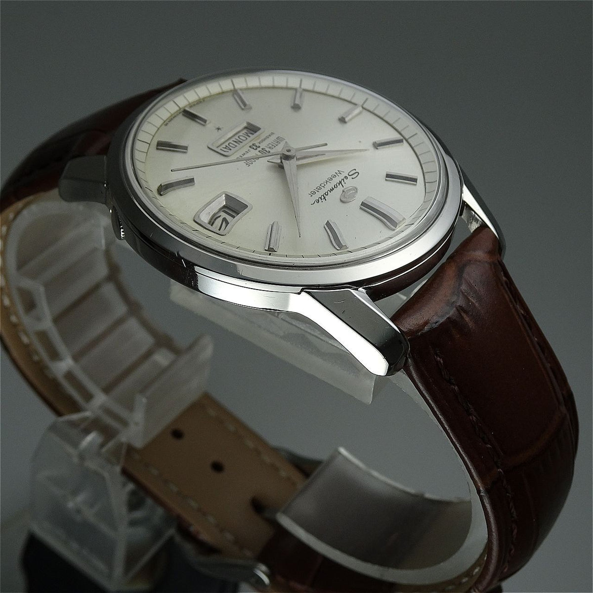 Vintage 1963 JAPAN SEIKO MATIC WEEKDATER J13080 33Jewels Automatic.