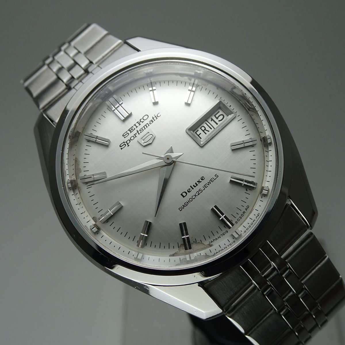 Serviced  Vintage 1966 JAPAN SEIKO SPORTSMATIC5 DX 7619-9060 25Jewels Automatic.
