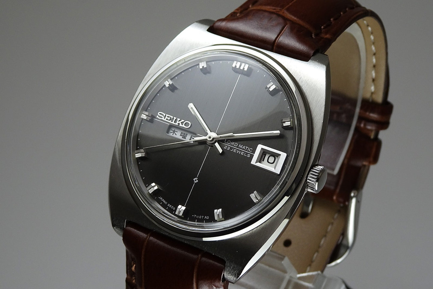 Vintage 1968 JAPAN SEIKO LORD MATIC WEEKDATER 5606-7050 23Jewels Automatic.