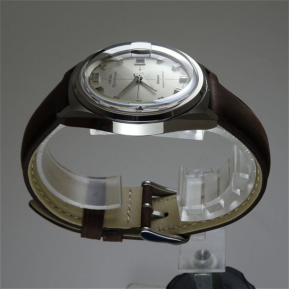 Vintage 1966 JAPAN SEIKO SPORTSMATIC CALENDAR DELUXE 7605-8010 23Jewels Automati