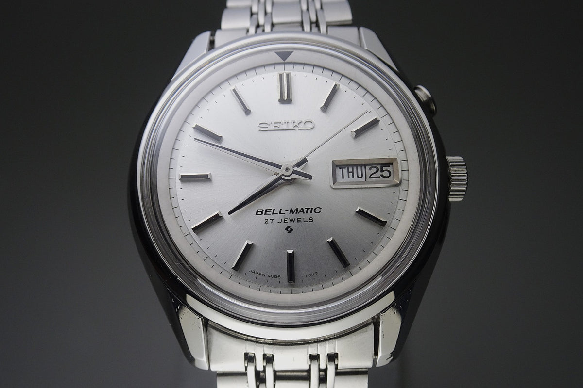 Vintage 1975 JAPAN SEIKO BELL-MATIC WEEKDATER 4006-7012 27Jewels Automatic.