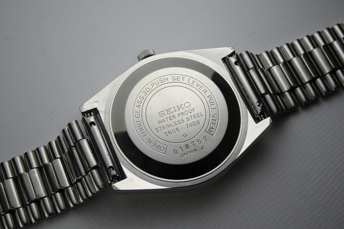 Vintage 1970 JAPAN SEIKO LORD MATIC CALENDAR 5605-7020 25Jewels Automatic.
