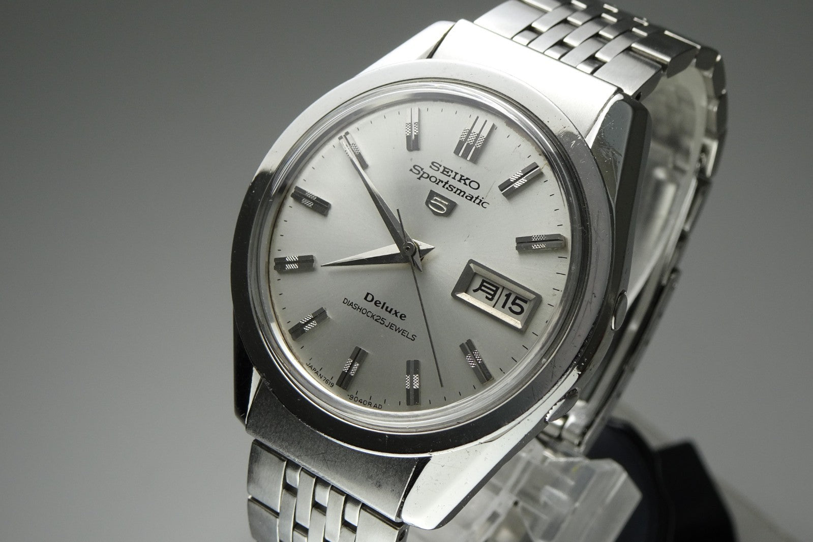 Serviced Vintage 1967 JAPAN SEIKO SPORTSMATIC5 DX 7619-9030 25Jewels Automatic.