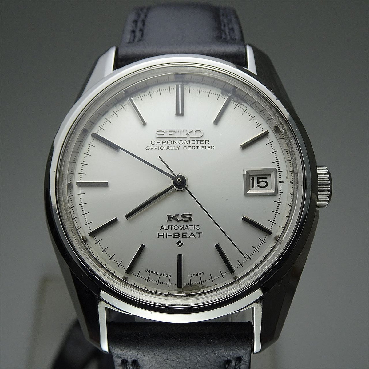 Vintage 1973 JAPAN KING SEIKO CHRONOMETER CALENDAR 5625-7041 25Jewels Automatic.