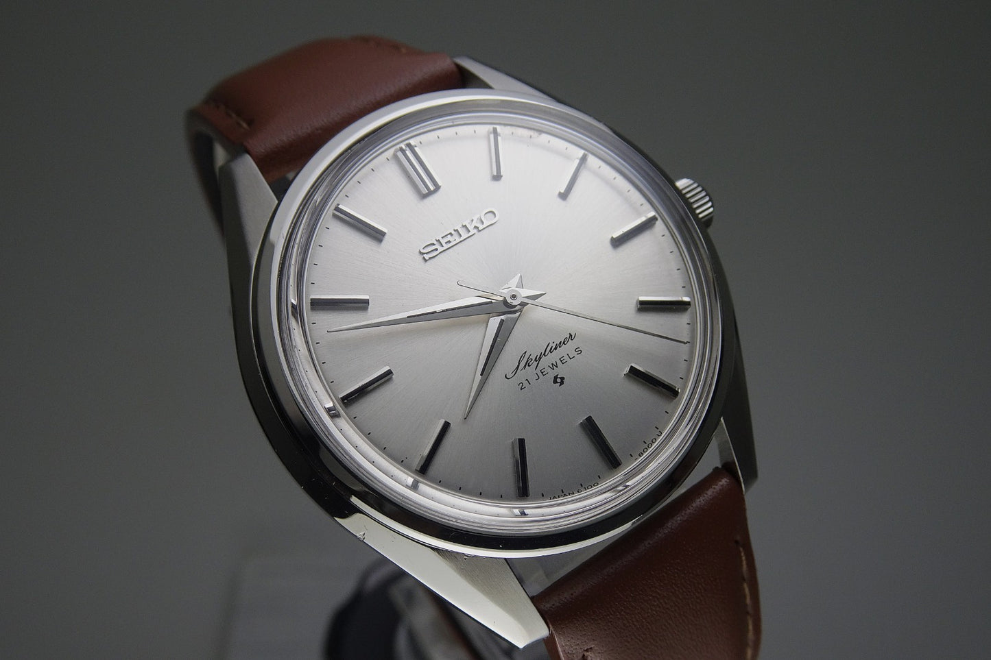 Serviced  Vintage 1971 JAPAN SEIKO SKYLINER 6100-8000 21Jewels Hand-winding.