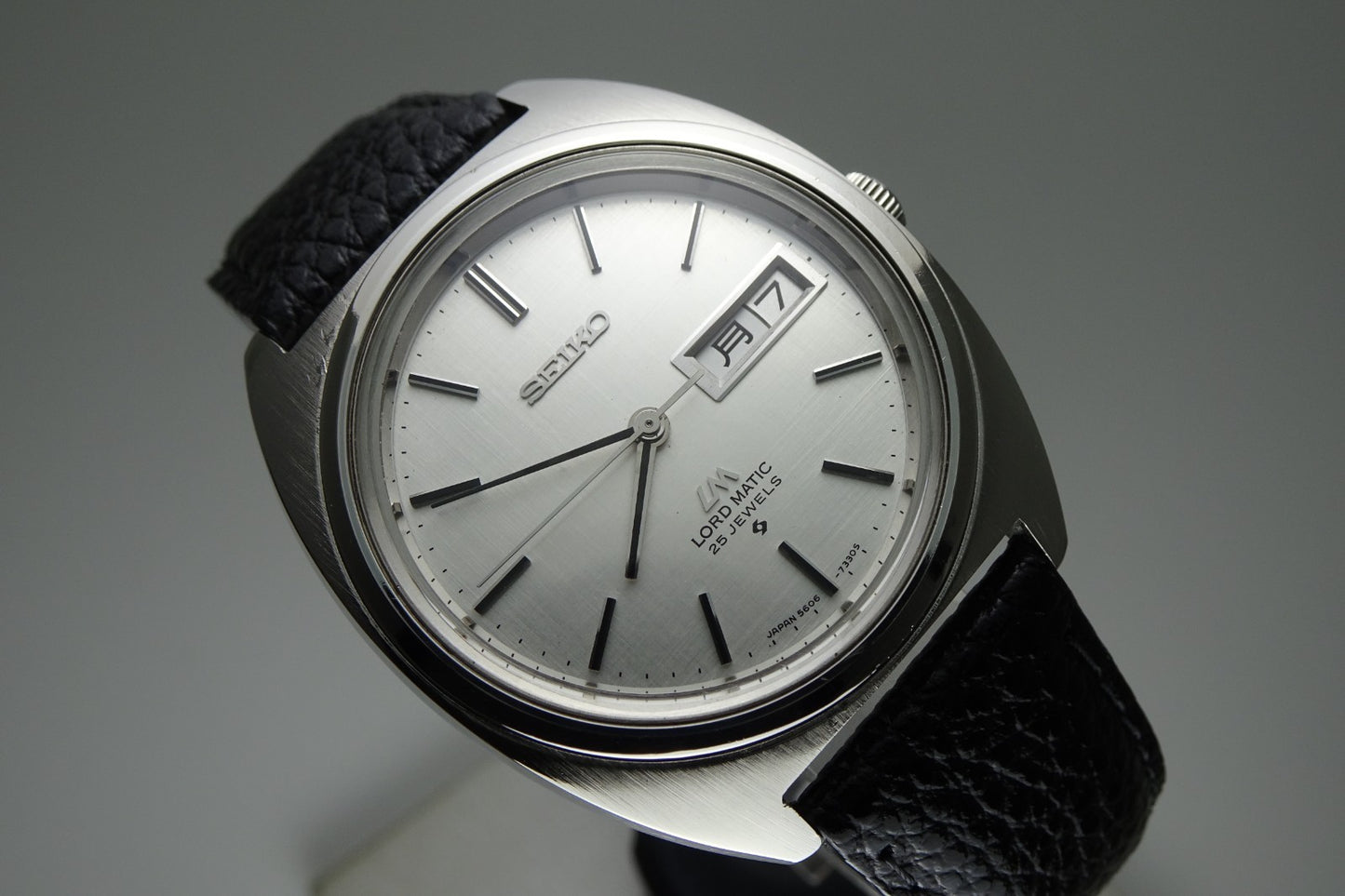 Serviced Vintage 1971 JAPAN SEIKO LORD MATIC WEEKDATER 5606-7140 25J Automatic.