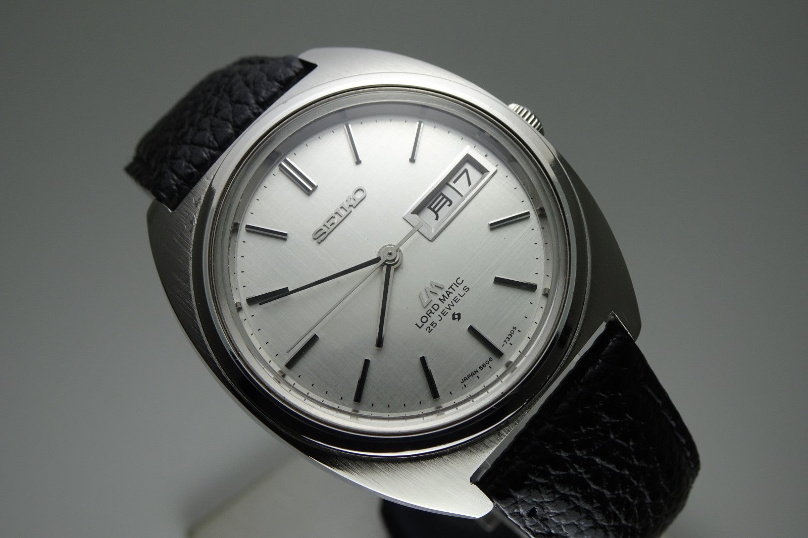 Serviced Vintage 1971 JAPAN SEIKO LORD MATIC WEEKDATER 5606-7140 25J Automatic.