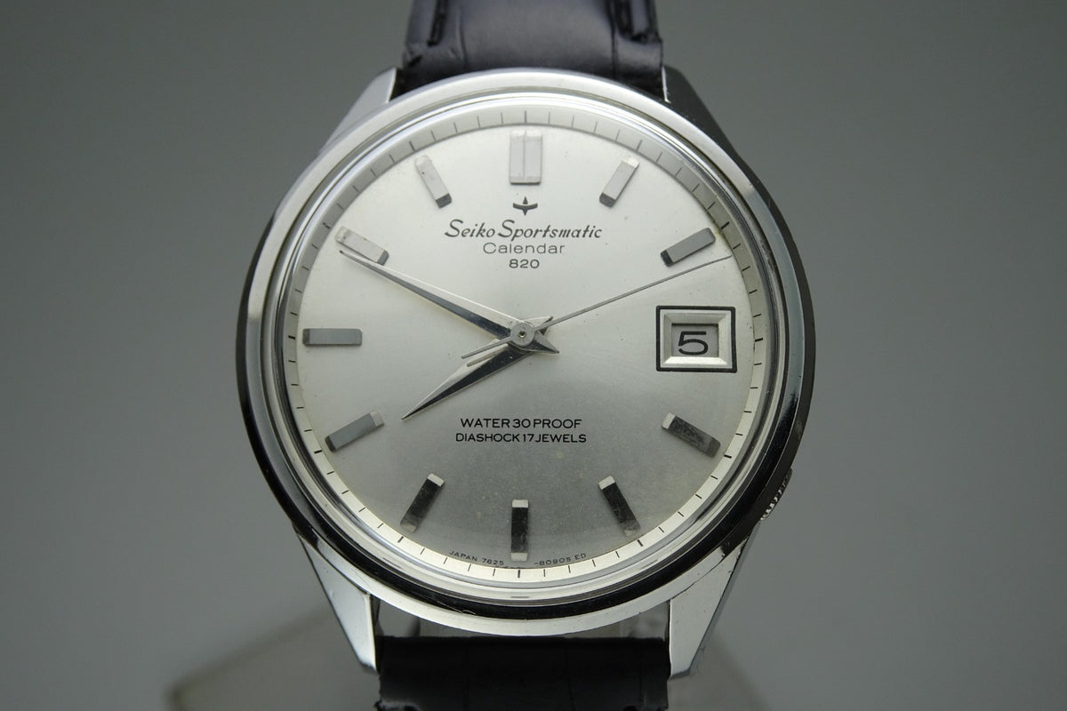Vintage 1965 JAPAN SEIKO SPORTSMATIC CALENDAR 7625-8070 17Jewels Automatic.