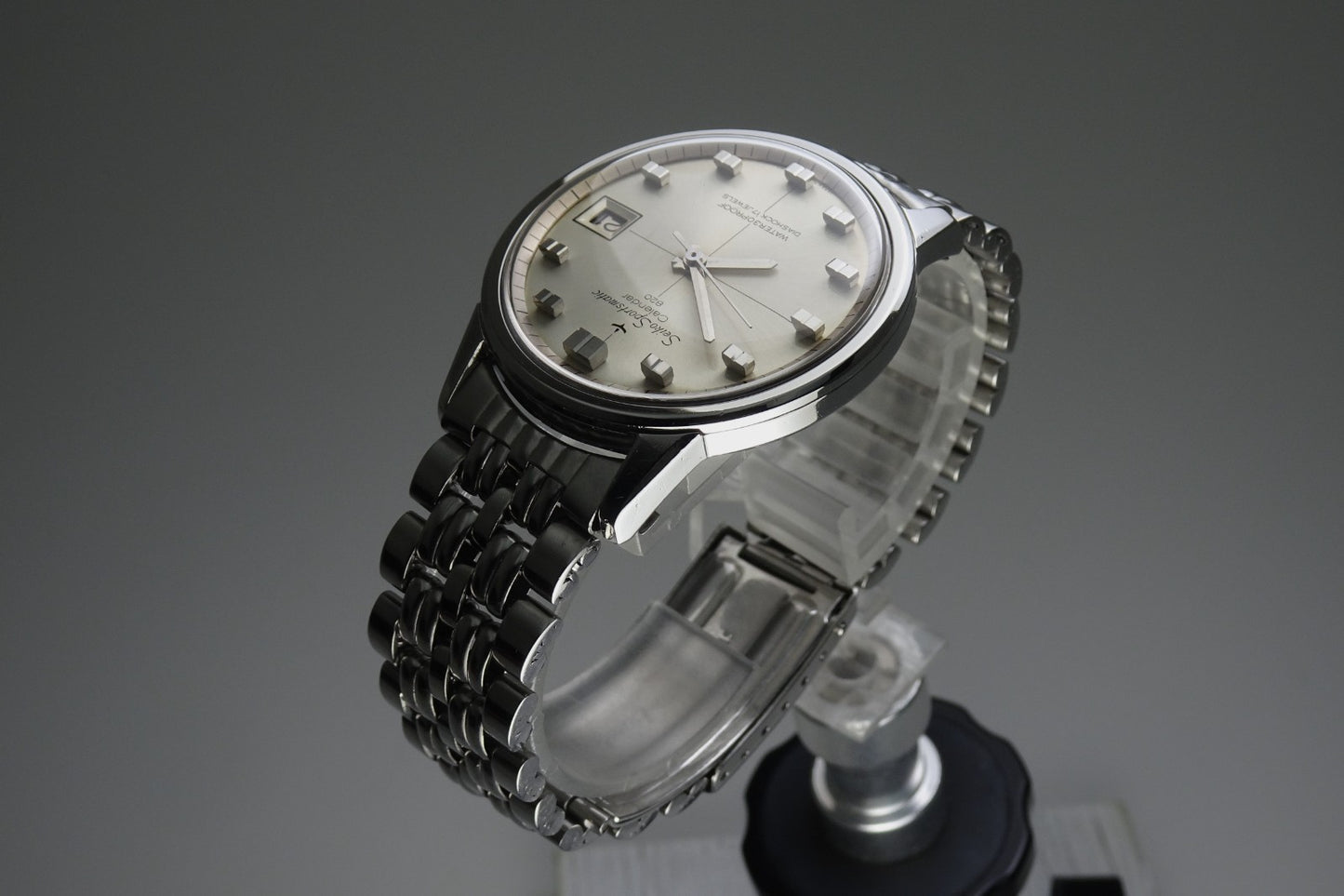 Vintage 1965 JAPAN SEIKO SPORTSMATIC CALENDAR 820 7625-8961 17Jewels Automatic.