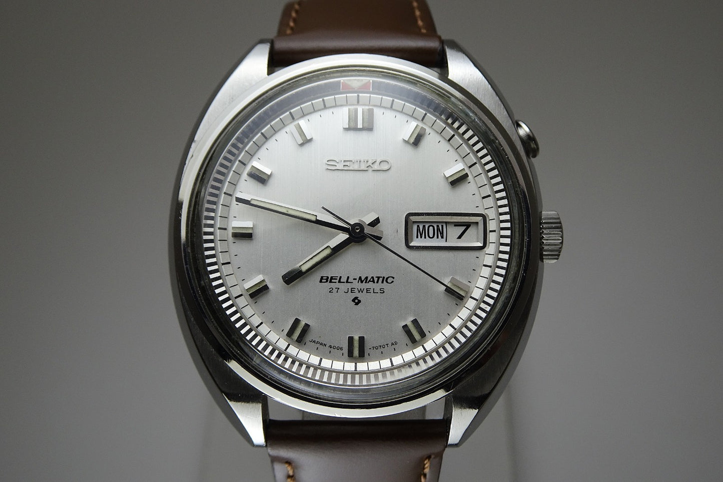 Vintage 1968 JAPAN SEIKO BELL-MATIC WEEKDATER 4006-7000 27Jewels Automatic.