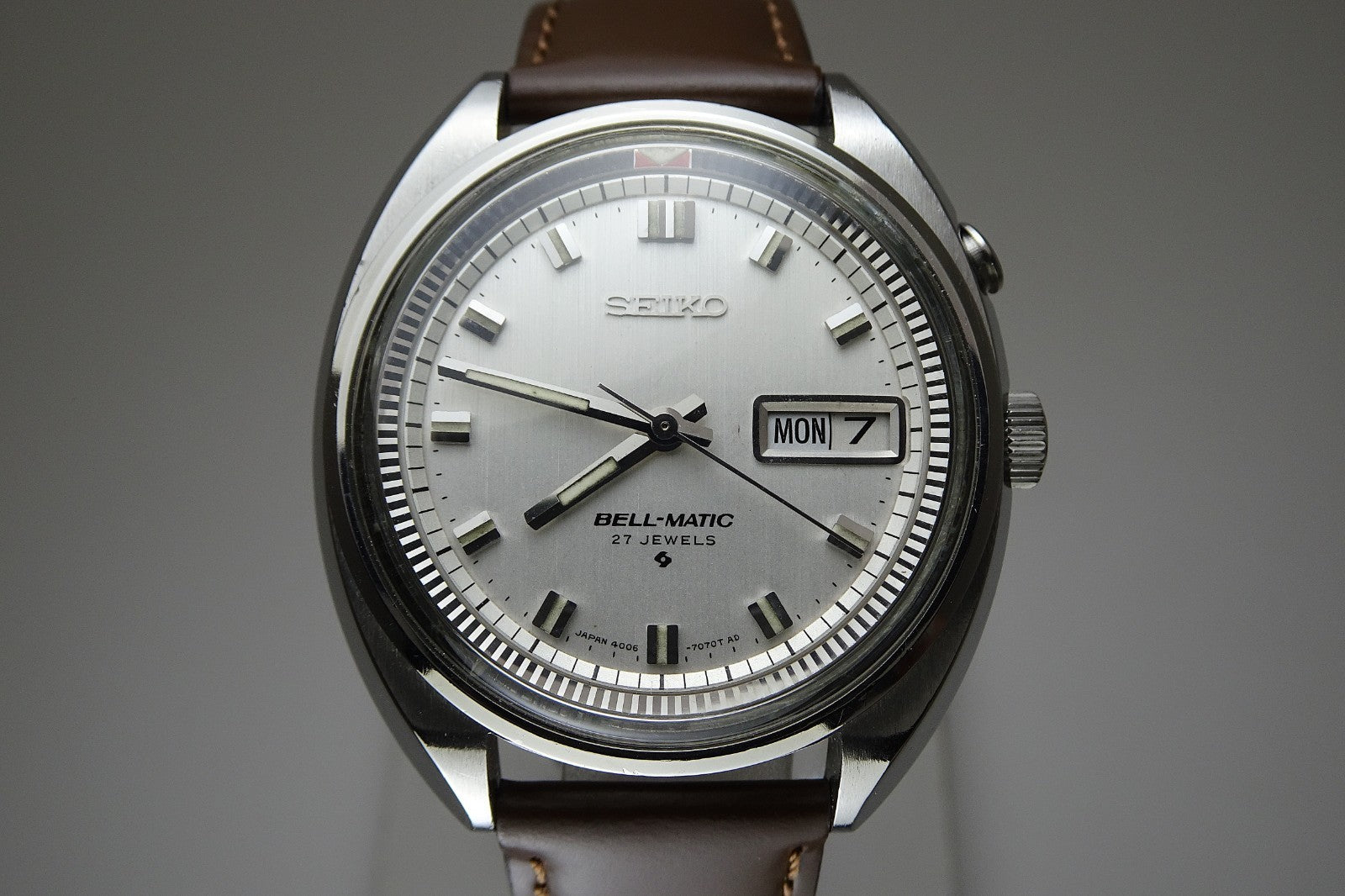 Vintage 1968 JAPAN SEIKO BELL-MATIC WEEKDATER 4006-7000 27Jewels Automatic.
