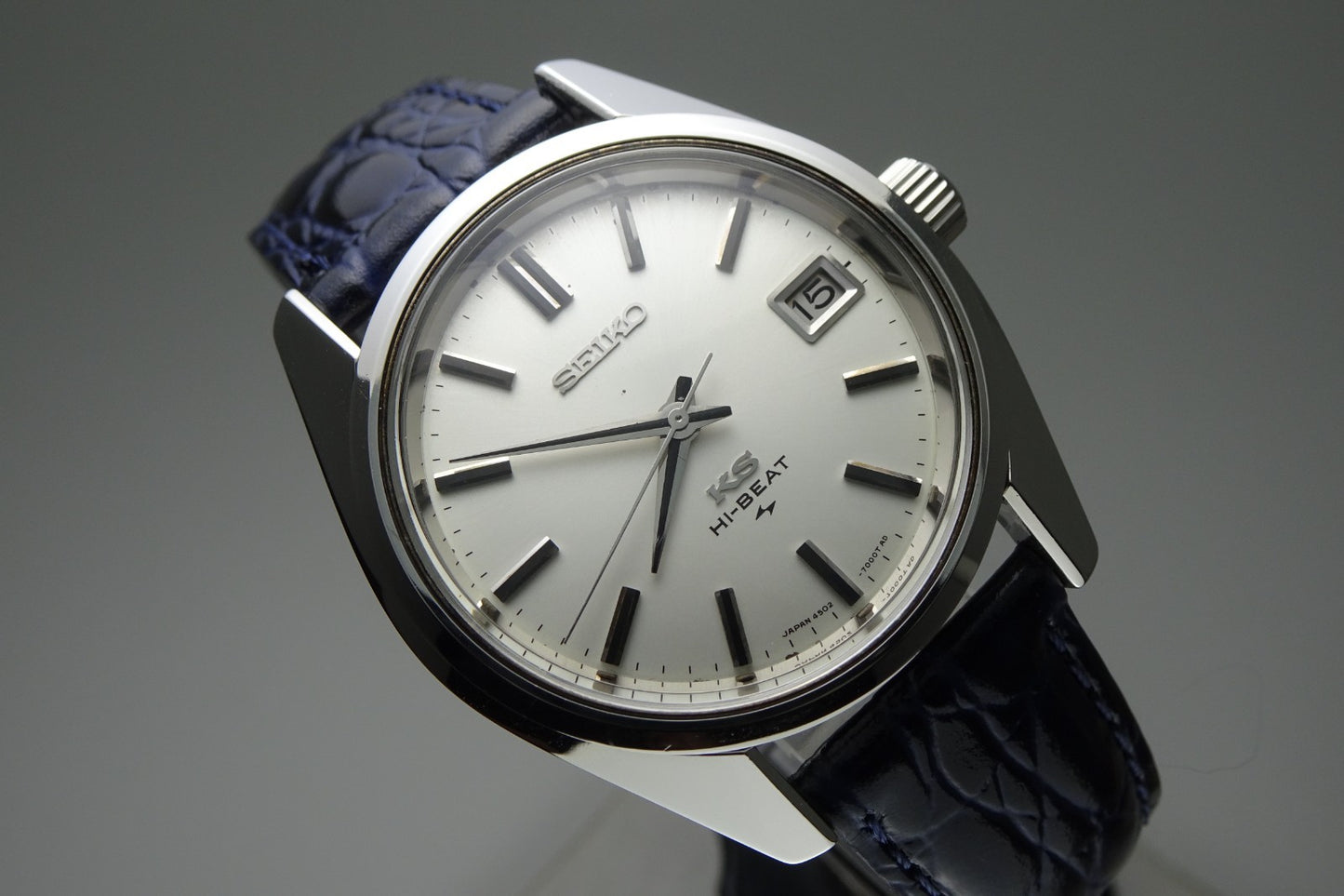 Vintage 1970 JAPAN 45 KING SEIKO CALENDAR 4502-7001 25Jewels Hand-winding.