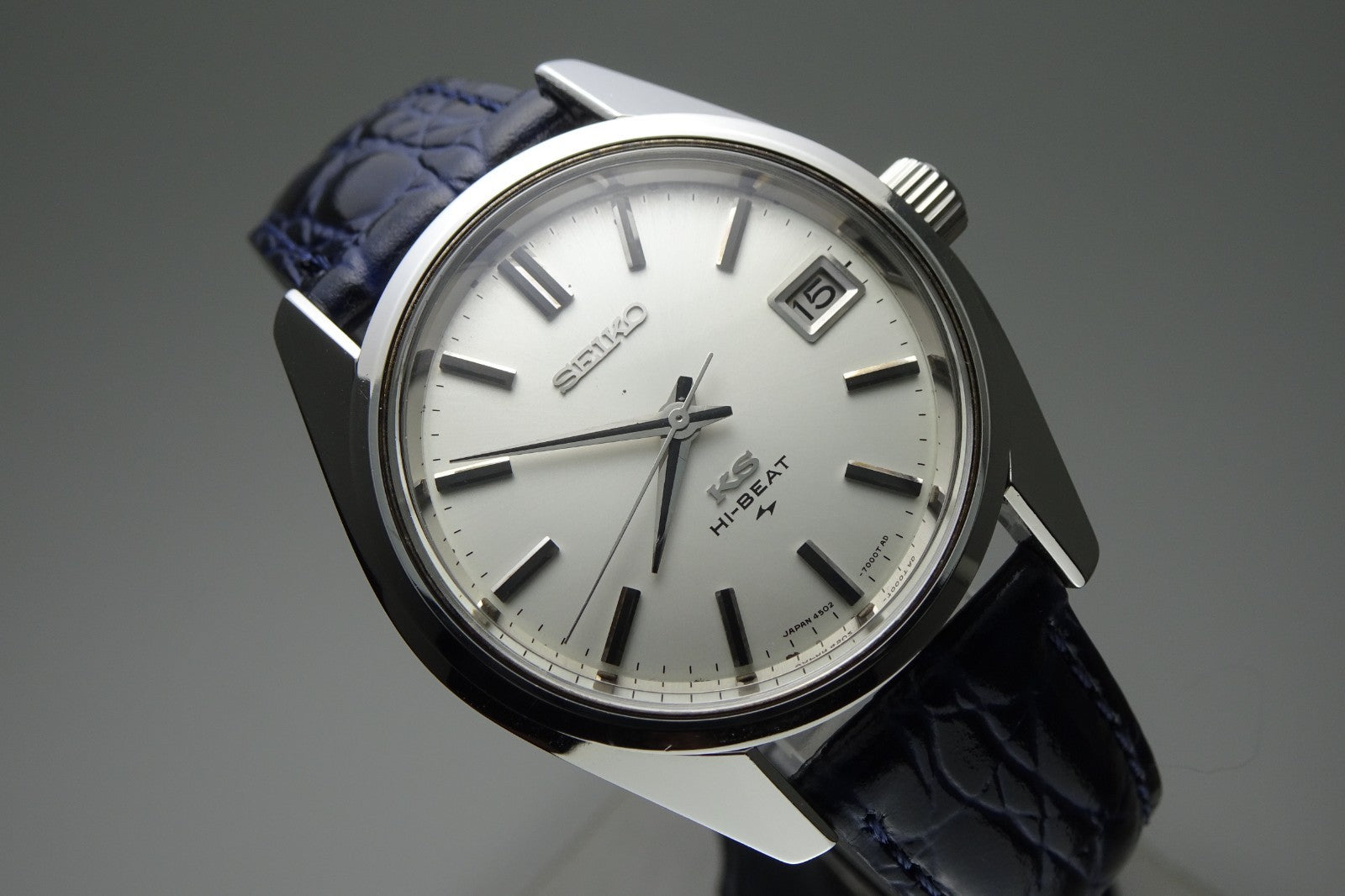 Vintage 1970 JAPAN 45 KING SEIKO CALENDAR 4502-7001 25Jewels Hand-winding.