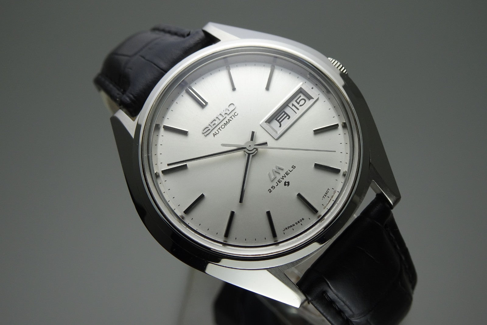 Serviced  Vintage 1973 JAPAN SEIKO LORD MATIC WEEKDATER 5606-7191 25J Automatic.