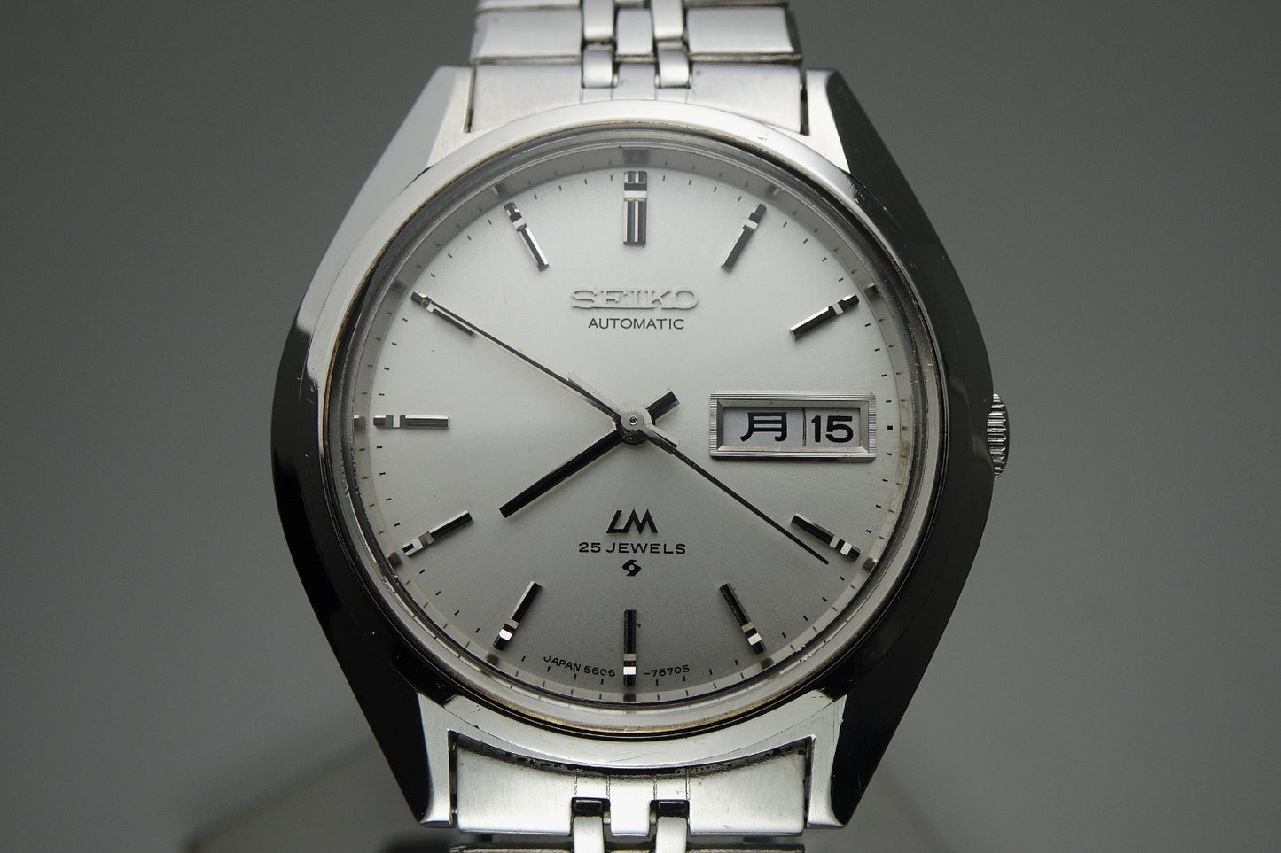 Vintage 1974 JAPAN SEIKO LORD MATIC WEEKDATER 5606-7192 25Jewels Automatic.
