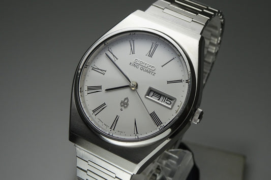 Vintage 1977 JAPAN SEIKO KING QUARTZ 4823-8130 7Jewels Quartz.