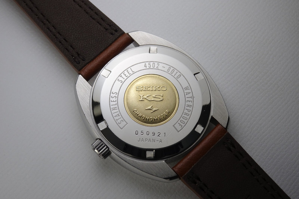Vintage 1970 JAPAN KING SEIKO CHRONOMETER CALENDAR 4502-8010 25J Hand-winding.