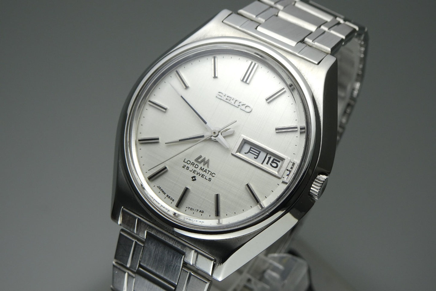 Serviced Vintage 1969 JAPAN SEIKO LORD MATIC WEEKDATER 5606-7010 25J Automatic.