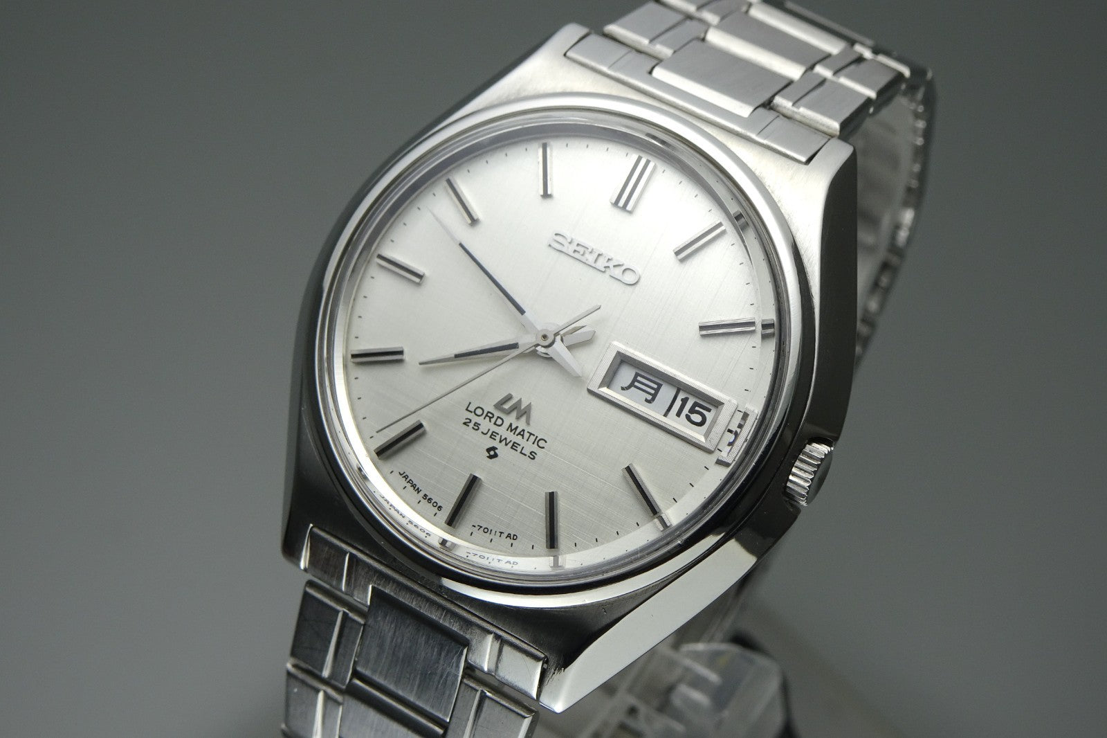 Serviced Vintage 1969 JAPAN SEIKO LORD MATIC WEEKDATER 5606-7010 25J Automatic.