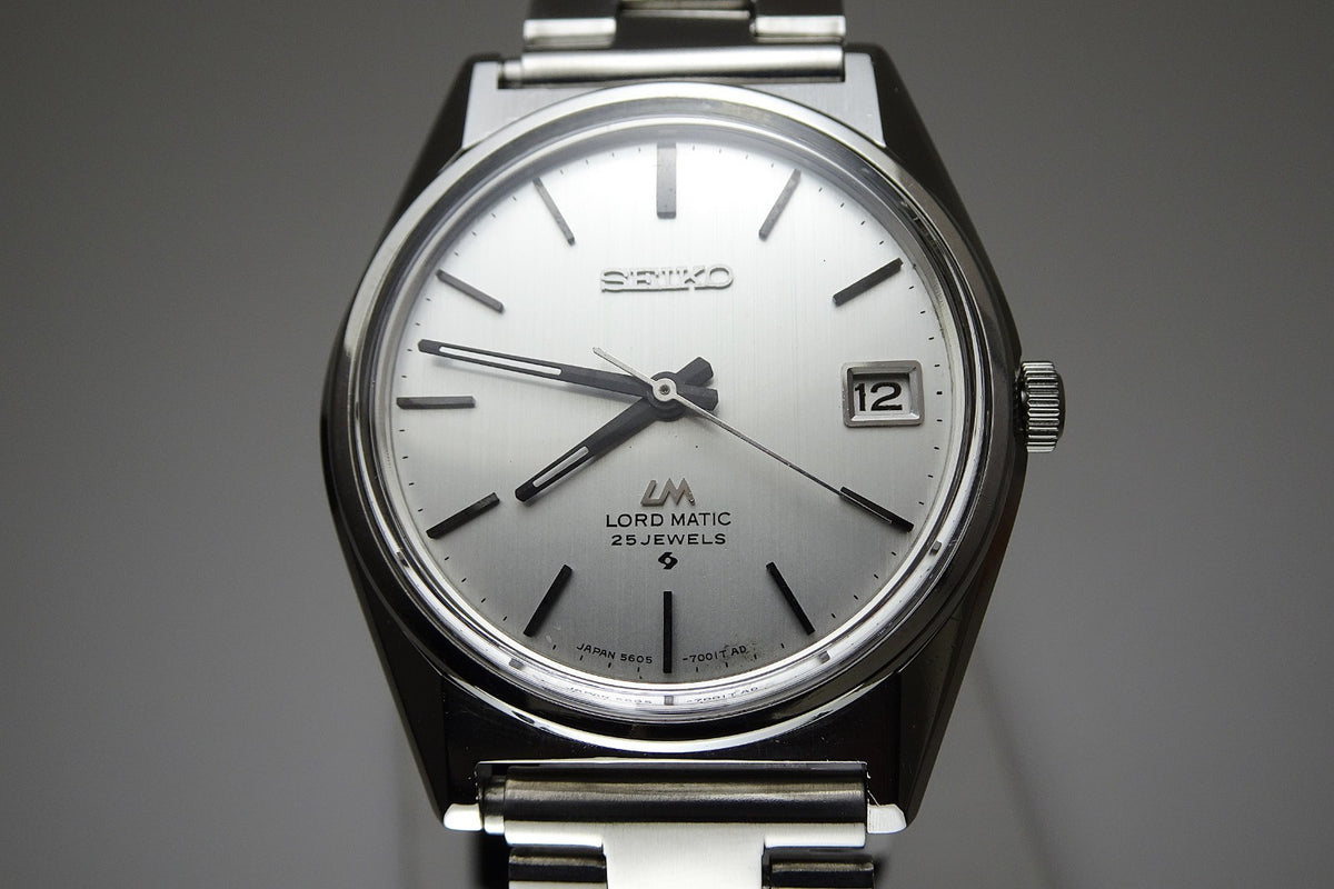 Vintage 1970 JAPAN SEIKO LORD MATIC CALENDAR 5605-7020 25Jewels Automatic.