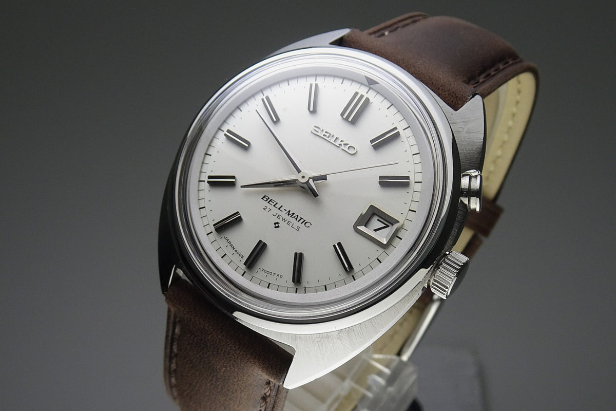 Vintage 1968 JAPAN SEIKO SEIKO BELL-MATIC CALENDAR 4005-7000 27Jewels Automatic.