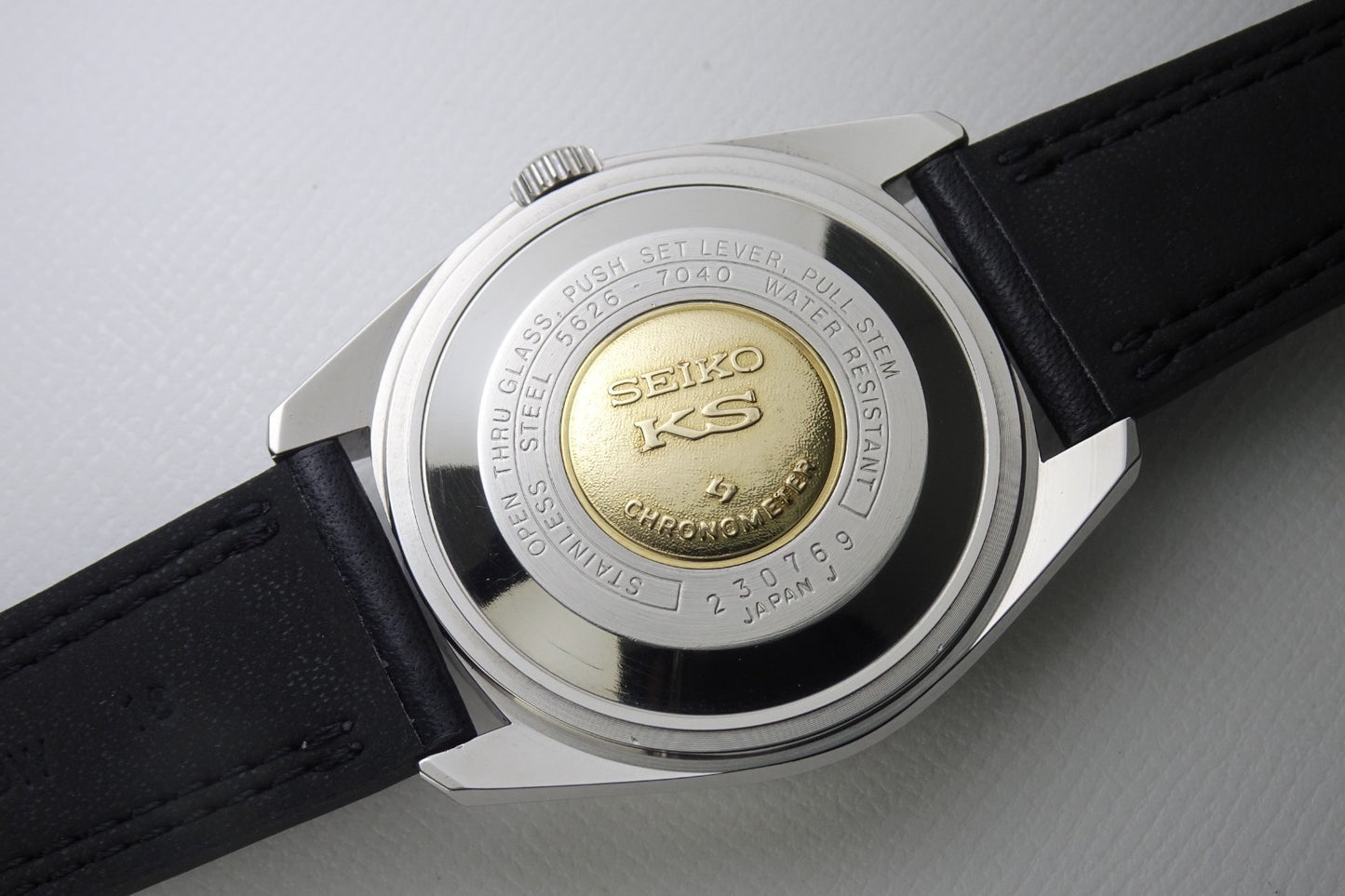 Vintage 1972 JAPAN KING SEIKO CHRONOMETER WEEKDATER 5626-7040 25J Automatic.
