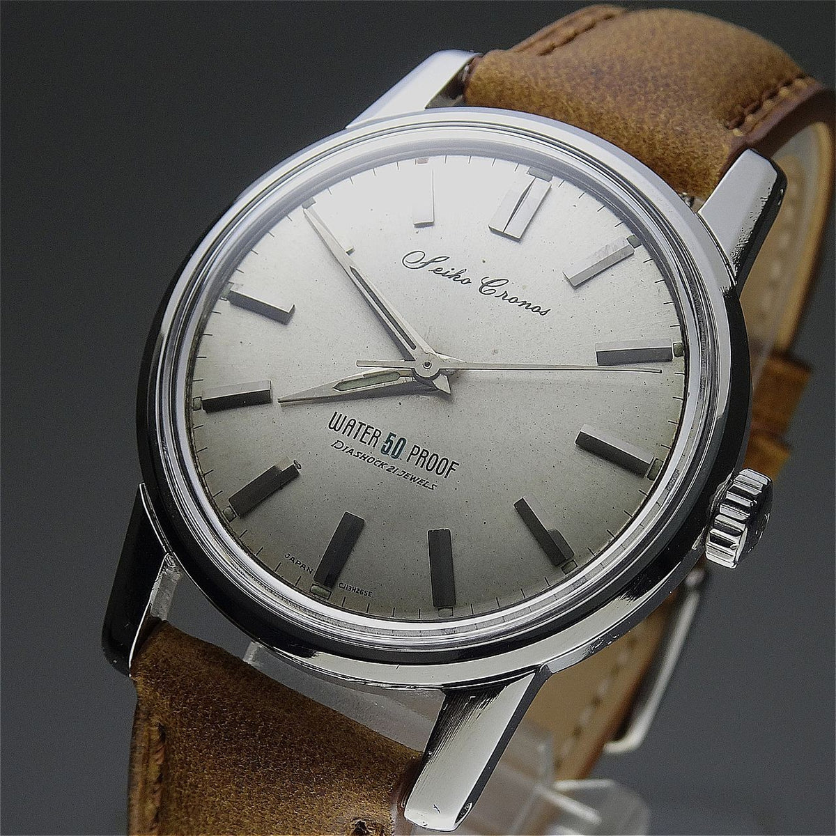 Vintage 1962 JAPAN SEIKO CRONOS J13046 21Jewels Hand-winding.