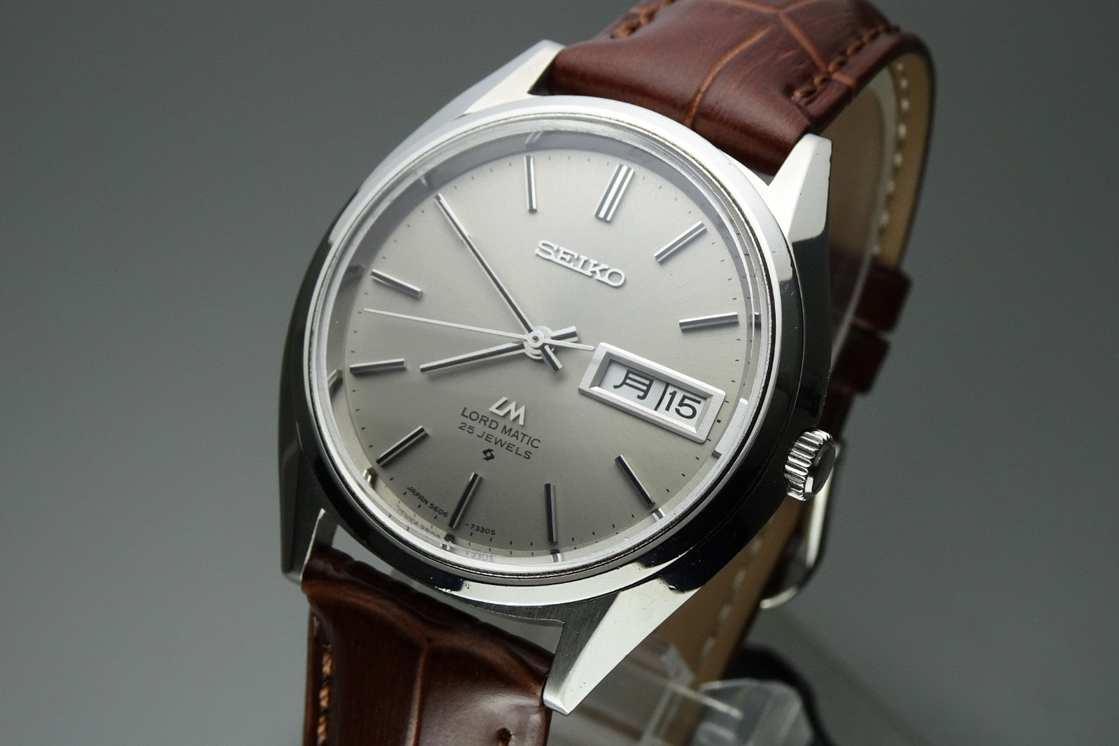 Vintage 1971 JAPAN SEIKO LORD MATIC WEEKDATER 5606-7190 25Jewels Automatic.