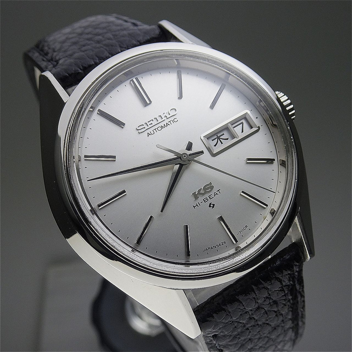Serviced  Vintage 1972 JAPAN KING SEIKO WEEKDATER 5626-7111 25Jewels Automatic.