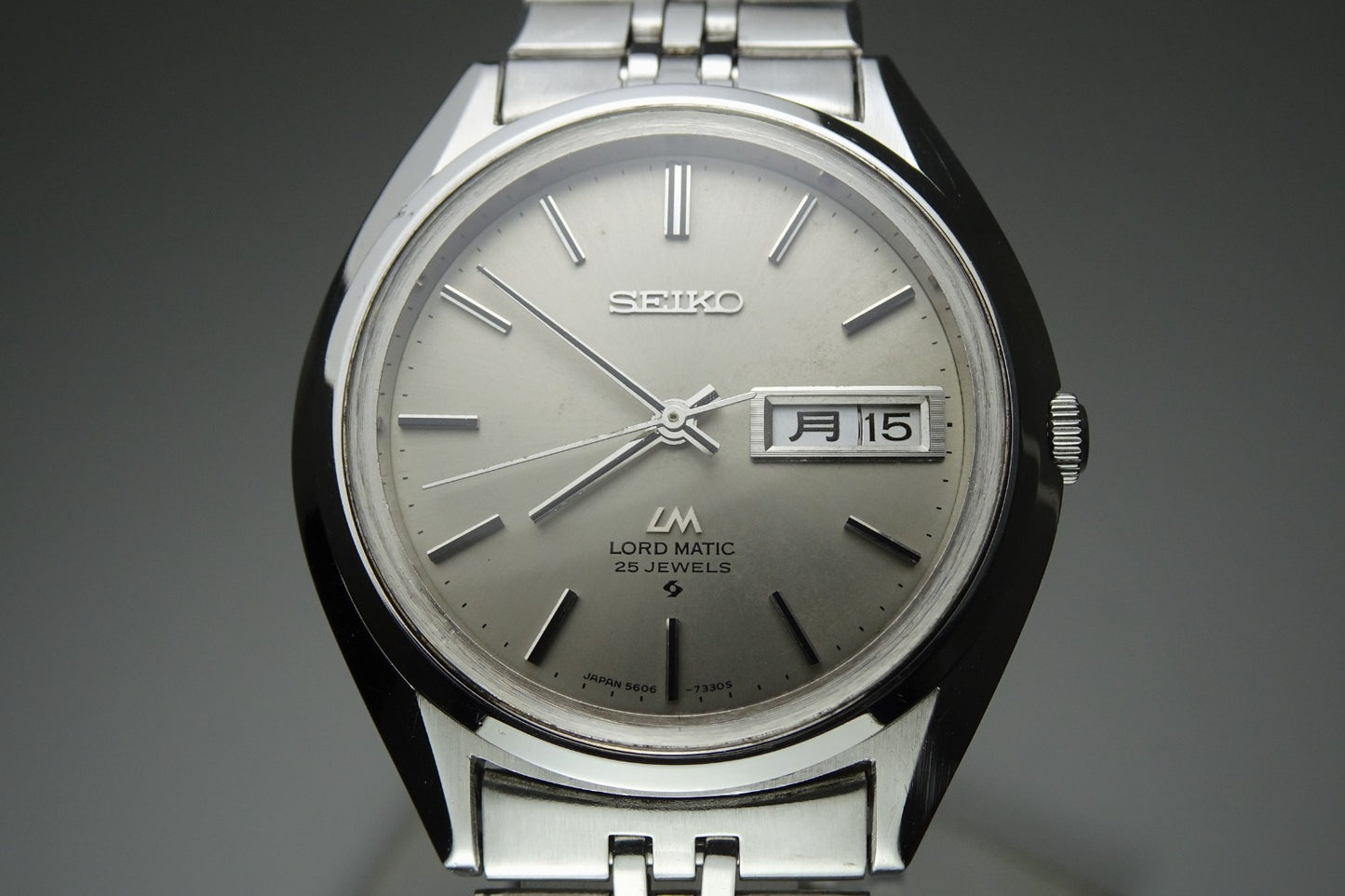 Vintage 1971 JAPAN SEIKO LORD MATIC WEEKDATER 5606-7190 25Jewels Automatic.