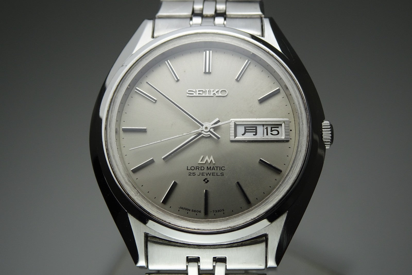 Vintage 1971 JAPAN SEIKO LORD MATIC WEEKDATER 5606-7190 25Jewels Automatic.