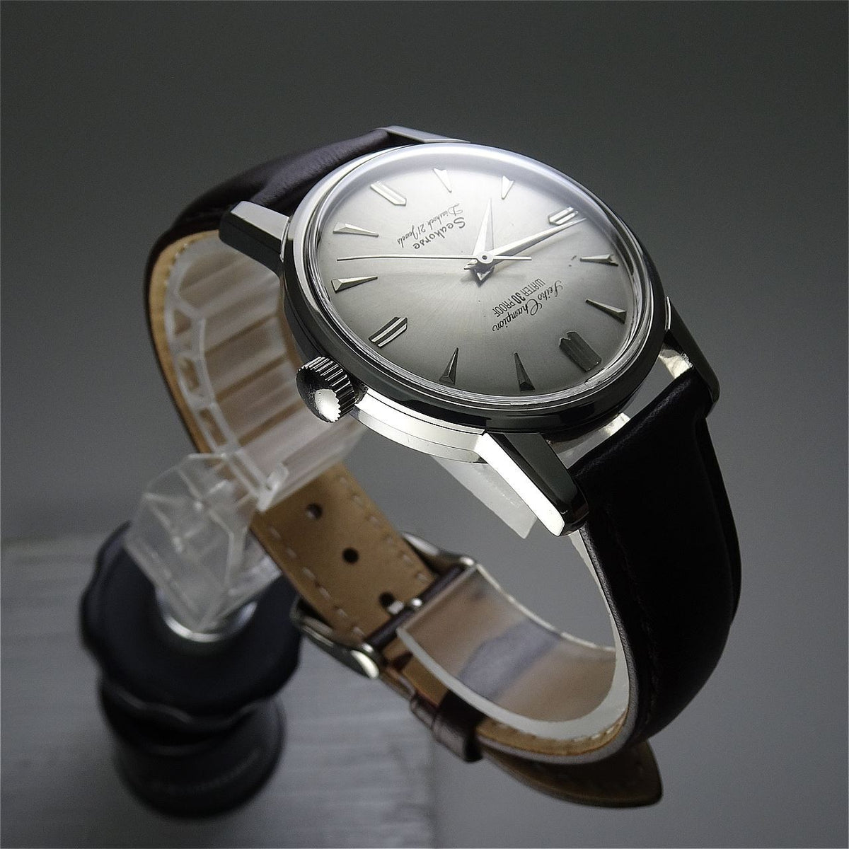 Vintage 1963 JAPAN SEIKO CHAMPION Seahorse J13046 23Jewels Hand-winding.