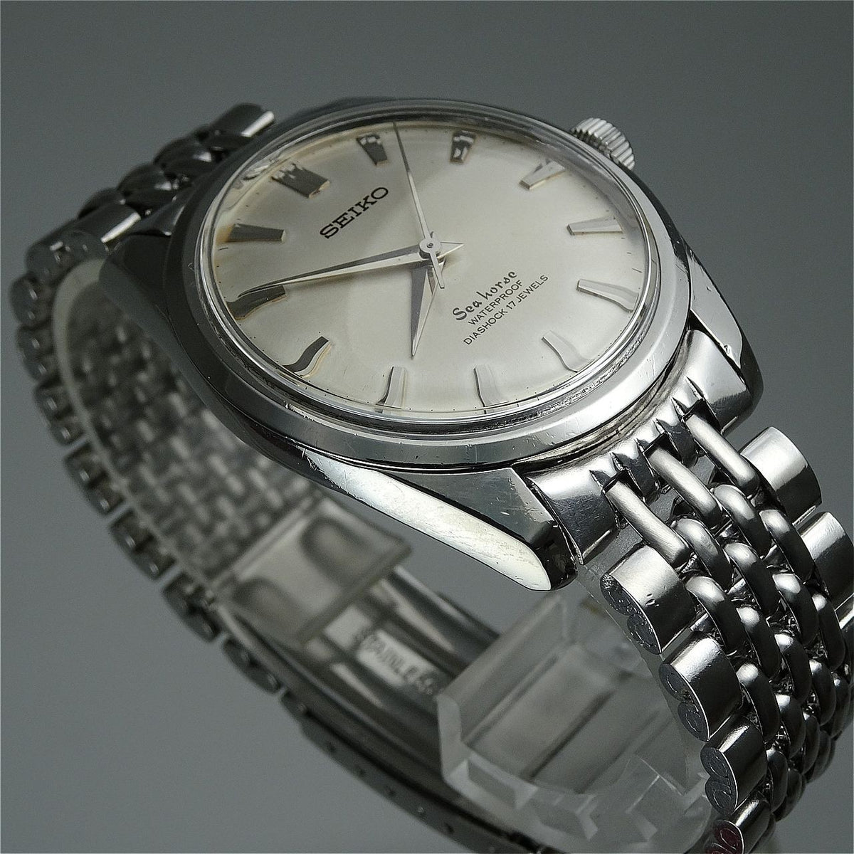 Serviced Vintage 1965 JAPAN SEIKO SEA HORSE 66-8980 17Jewels Hand-winding.