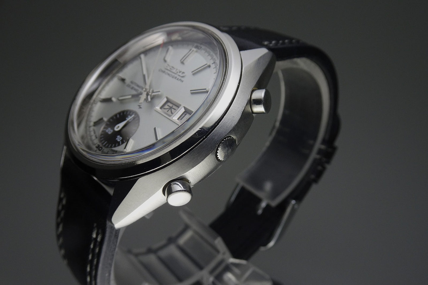 Vintage 1971 JAPAN SEIKO CHRONOGRAPH 7018-7000 23Jewels Automatic.