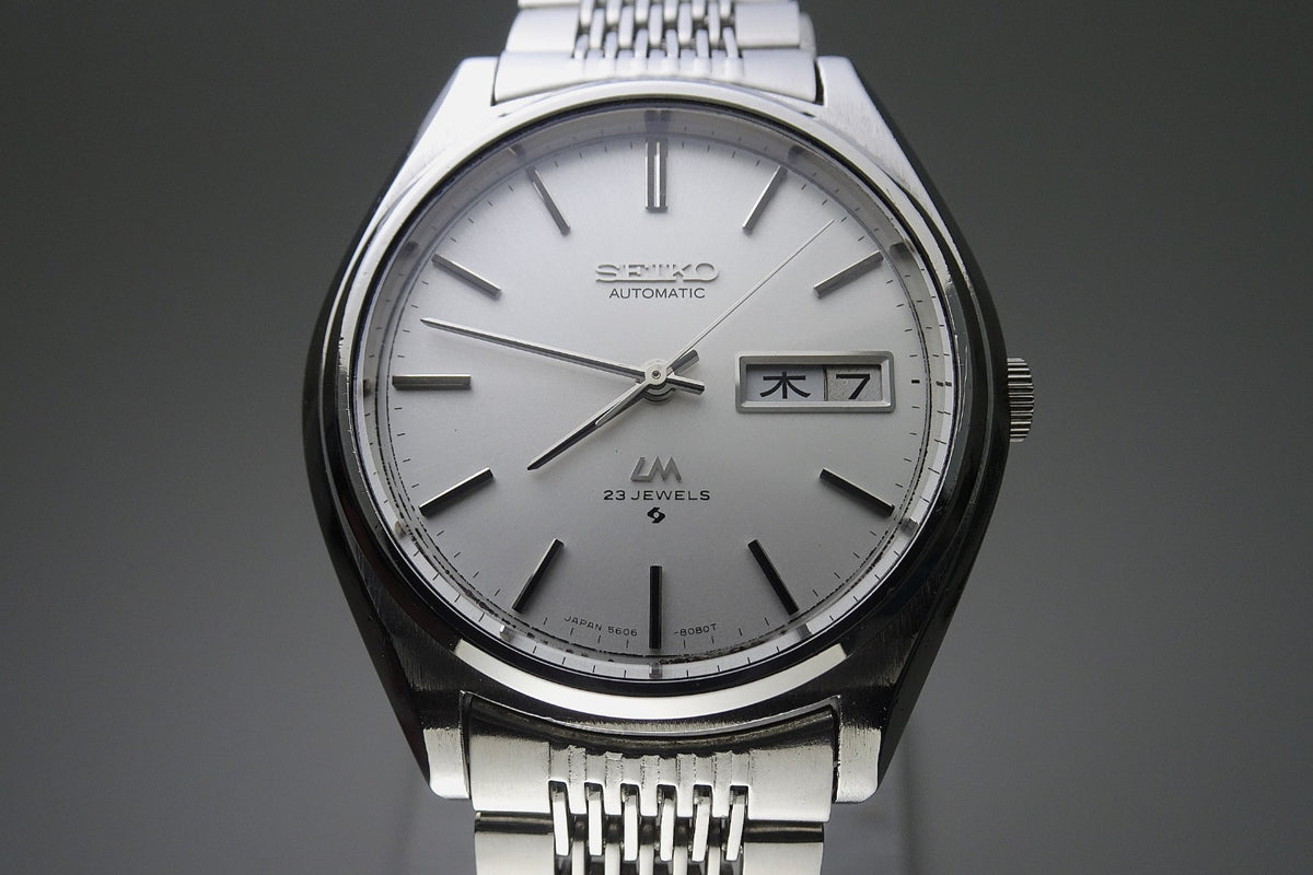 Vintage 1975 JAPAN SEIKO LORD MATIC WEEKDATER 5606-8051 23Jewels Automatic.