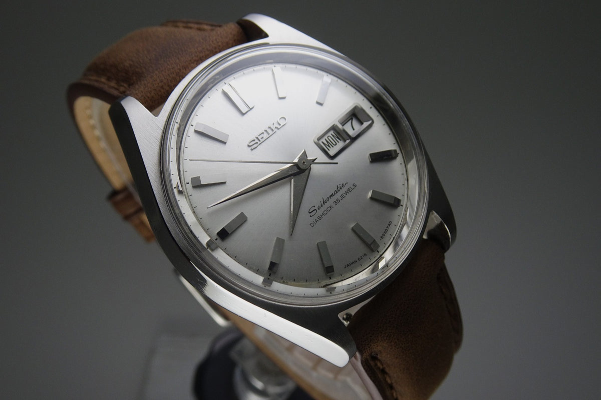 Vintage 1965 JAPAN SEIKO SEIKOMATIC WEEKDATER 6218-8950 35Jewels Automatic.