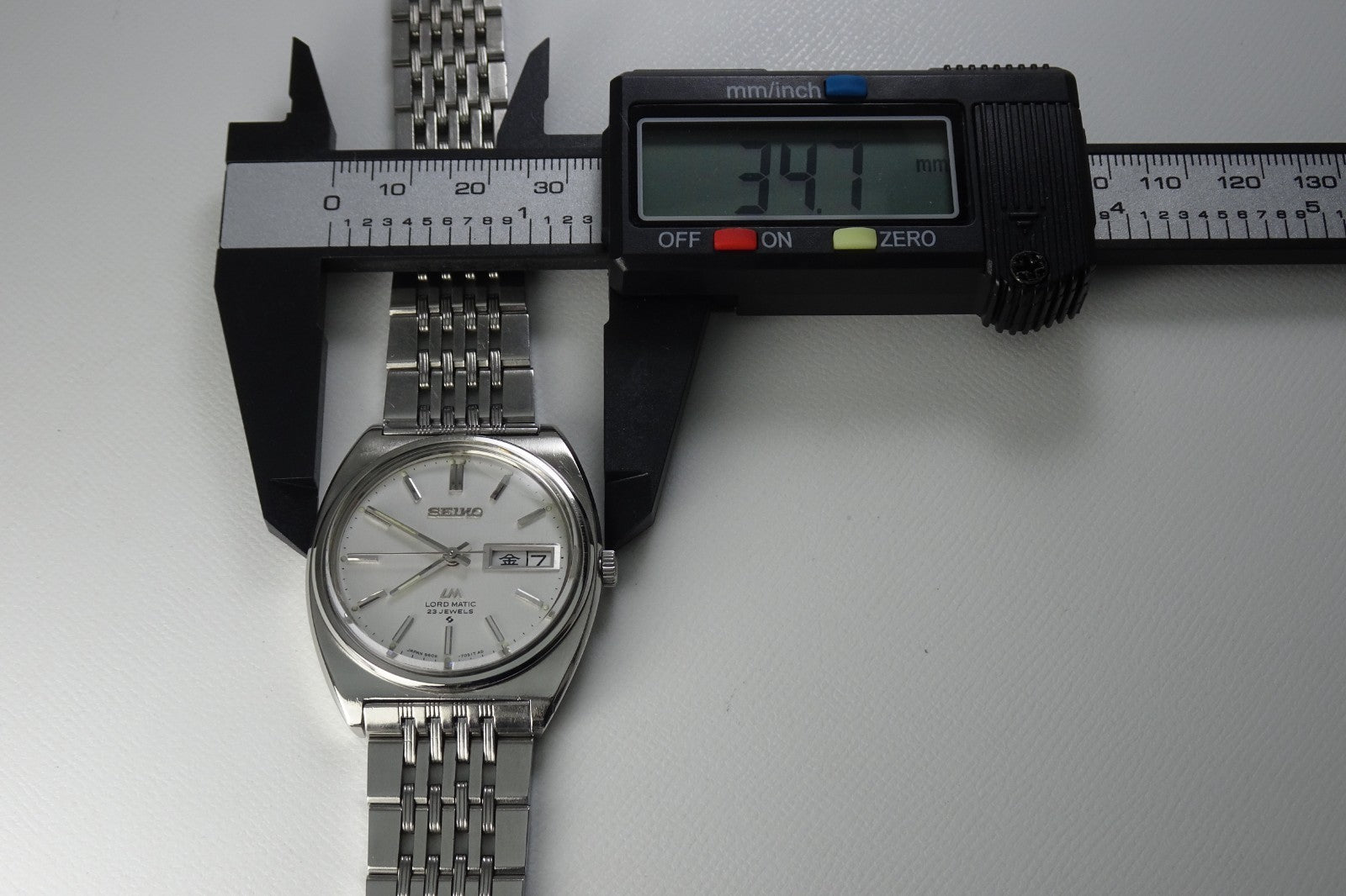 Serviced Vintage 1969 JAPAN SEIKO LORD MATIC WEEKDATER 5606-7050 23J Automatic.