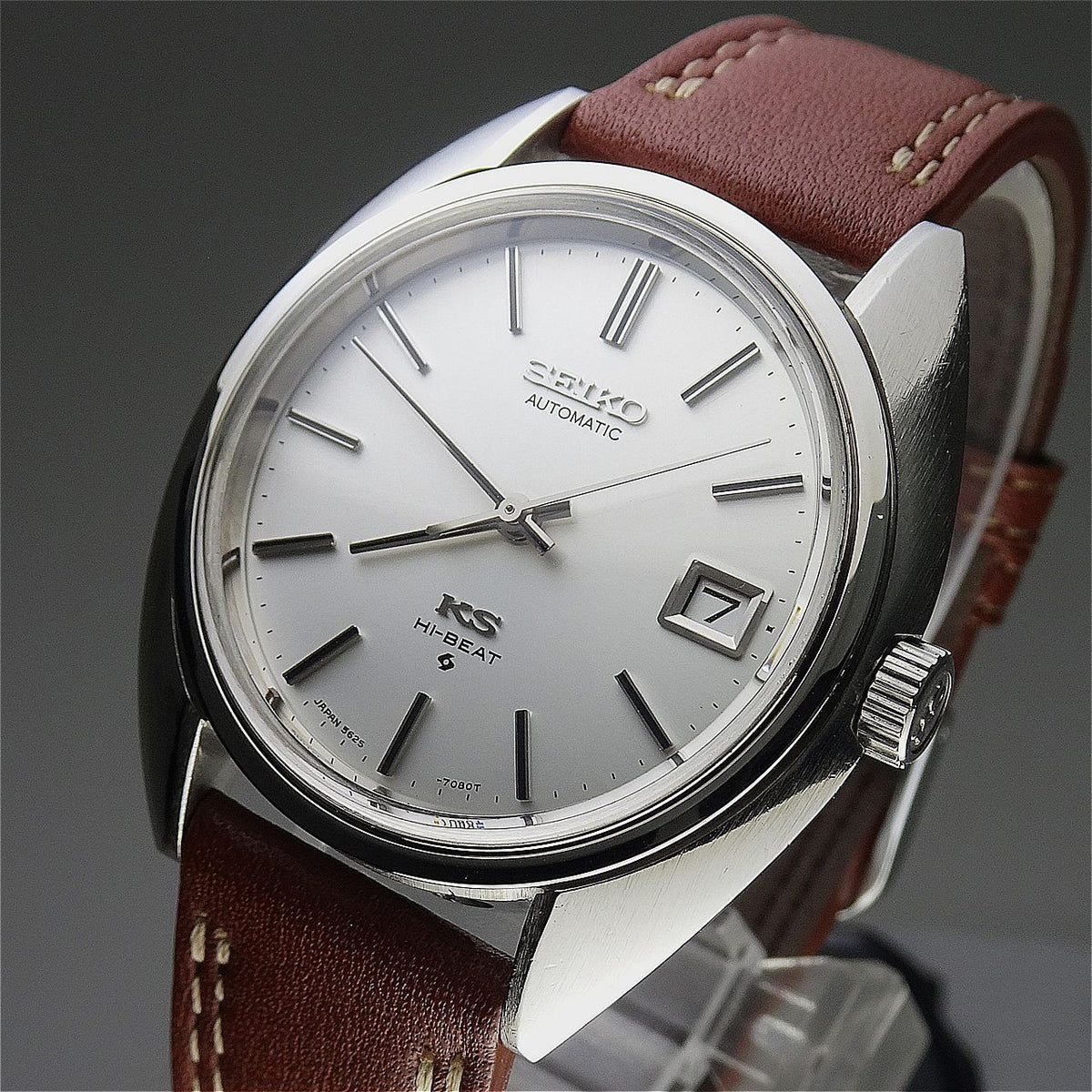 Vintage 1971 JAPAN KING SEIKO CALENDAR 5625-7080 25Jewels Automatic.